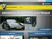 Tablet Screenshot of eurelecdistribution.com